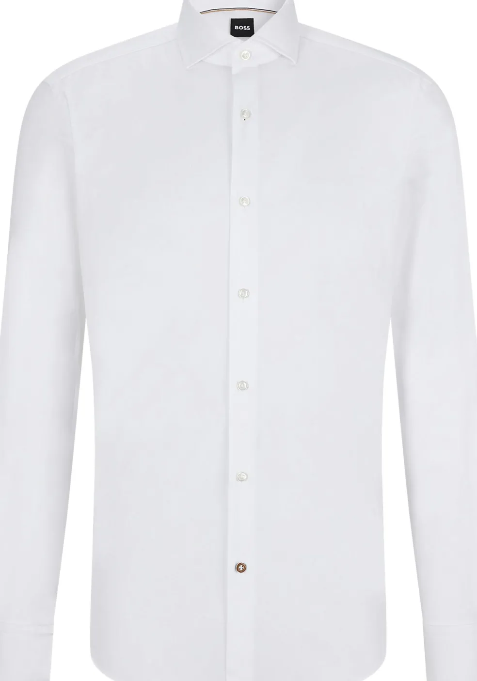 BOSS Joe regular fit overhemd, structuur, wit