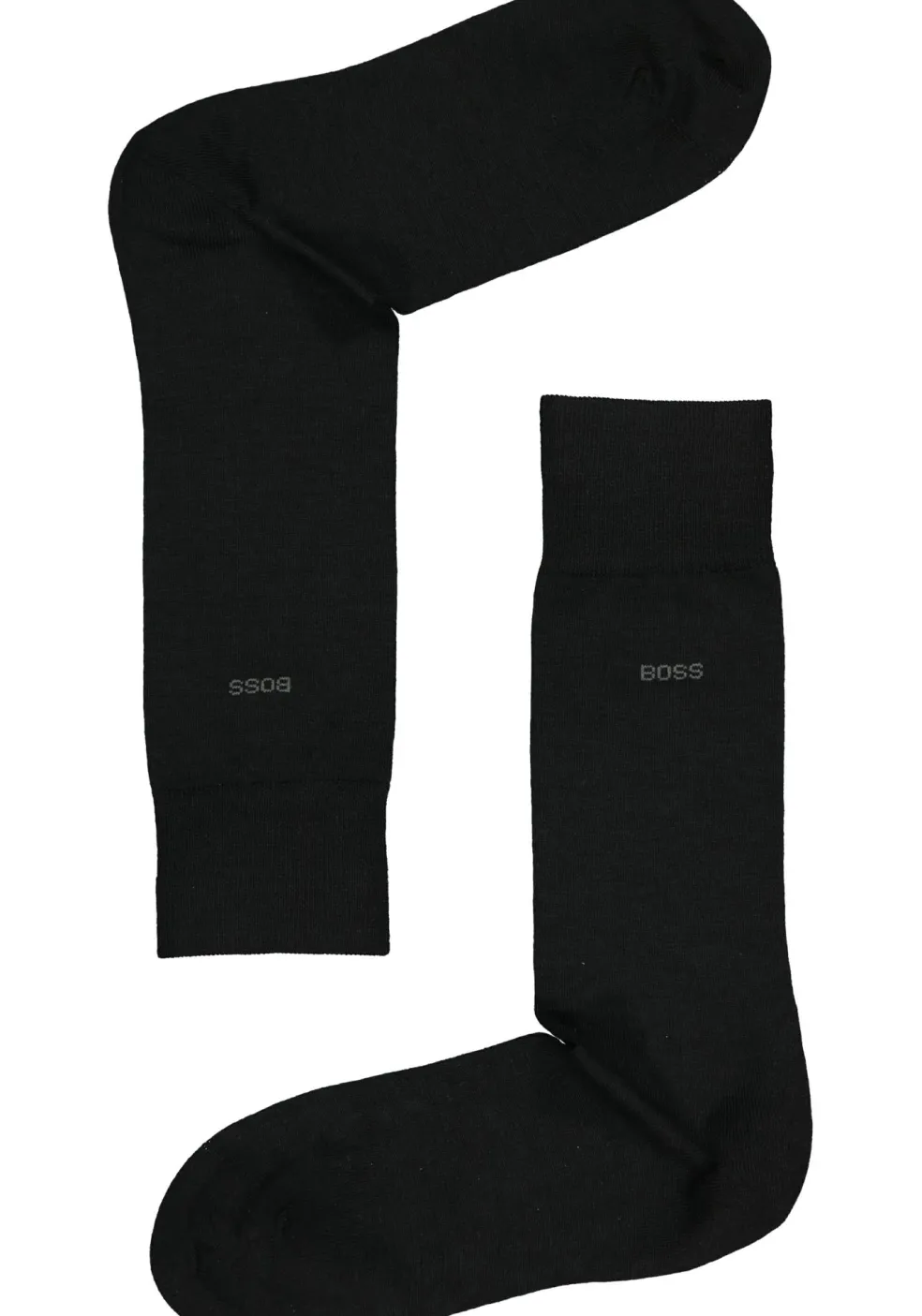 BOSS John uni (1-pack), herensokken wol met katoen, zwart