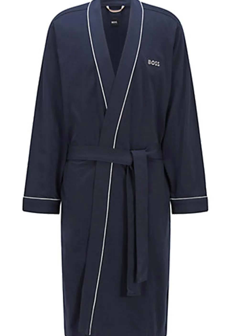 BOSS Kimono, heren ochtendjas (dun), donkerblauw