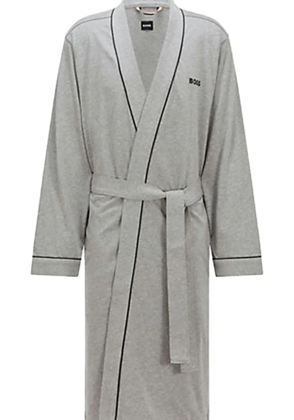 BOSS Kimono, heren ochtendjas (dun), middengrijs