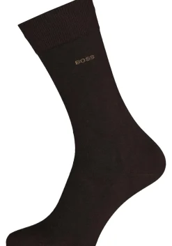 BOSS Marc uni (1-pack), herensokken katoen, donkerbruin