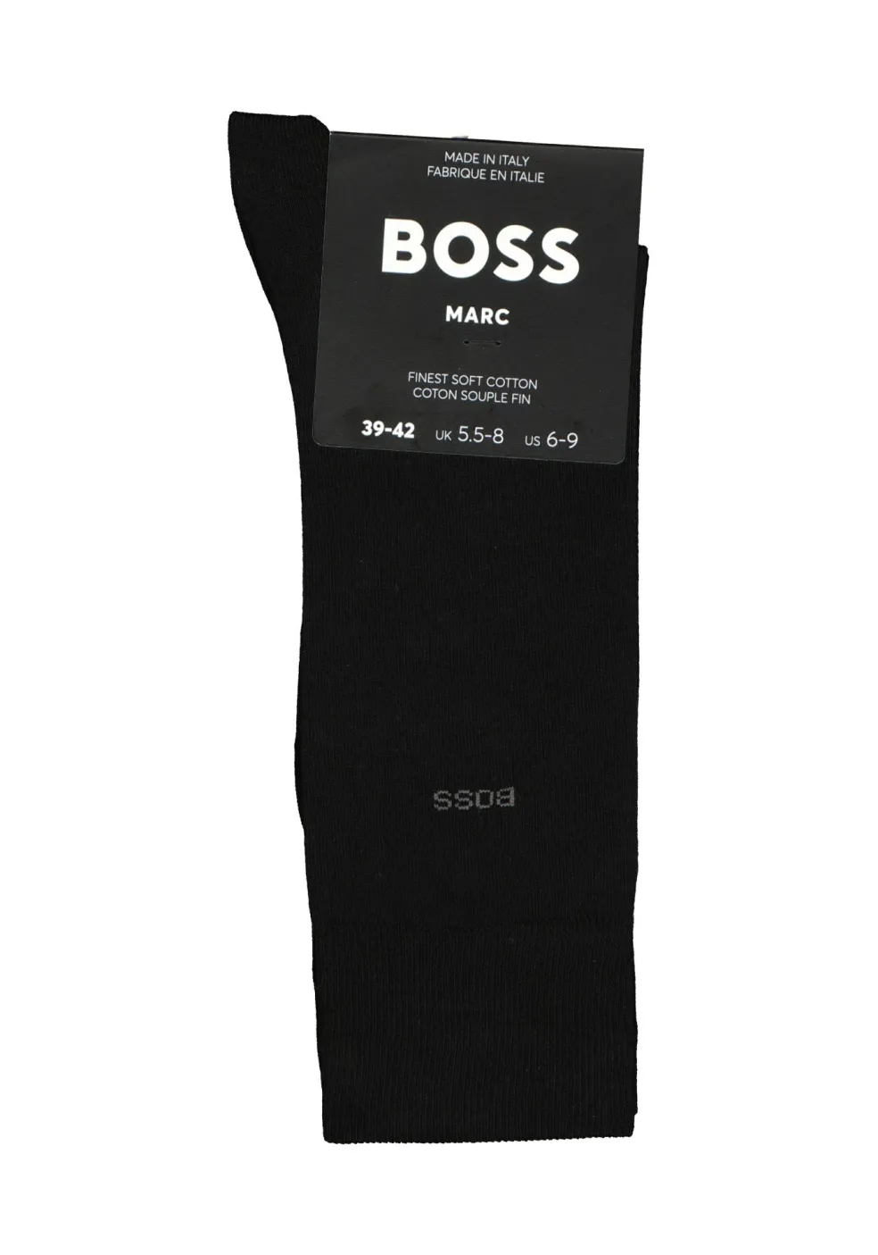 BOSS Marc uni (1-pack), herensokken katoen, zwart