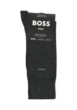 BOSS Marc uni (1-pack), herensokken katoen, antraciet grijs