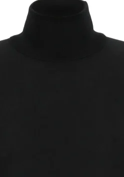 BOSS Musso, heren trui wol, slim fit coltrui, zwart
