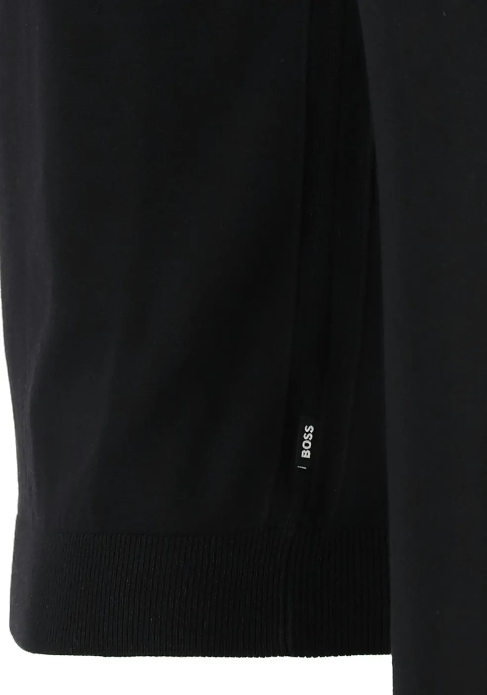 BOSS Musso, heren trui wol, slim fit coltrui, zwart