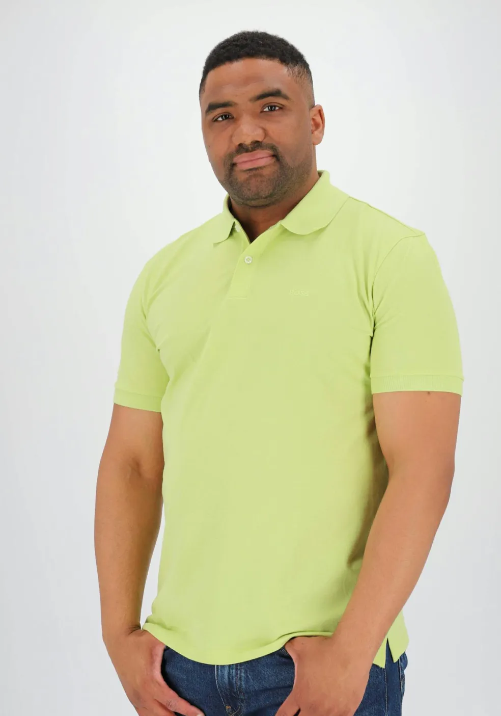 BOSS Pallas regular fit polo, pique, lichtgroen