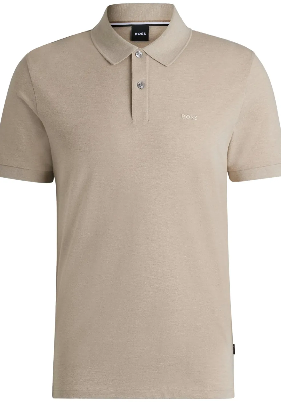 BOSS Pallas regular fit polo, pique, beige