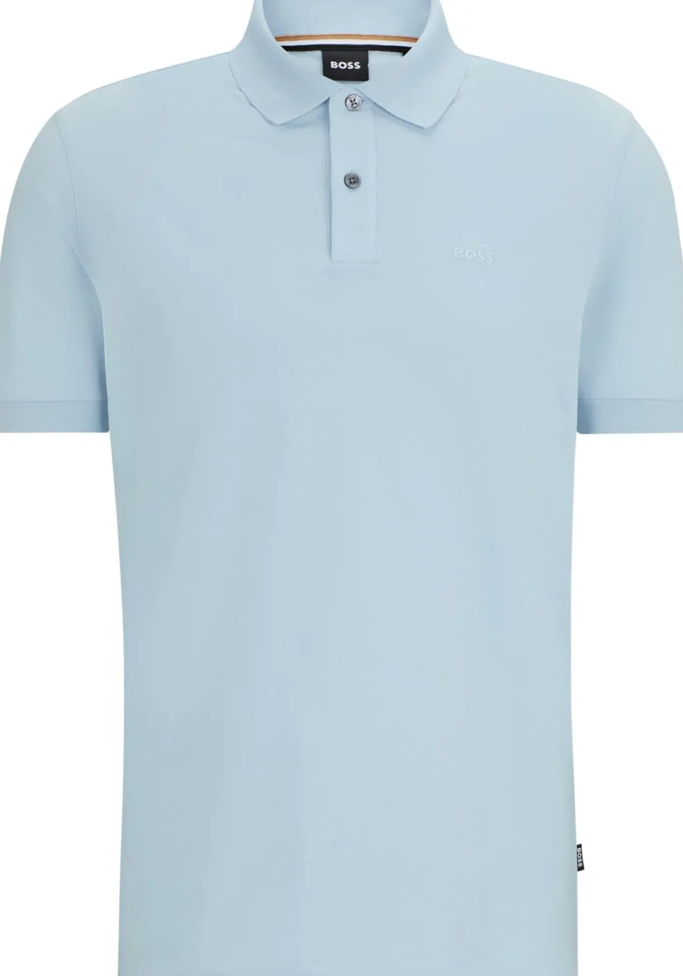 BOSS Pallas regular fit polo, pique, lichtblauw