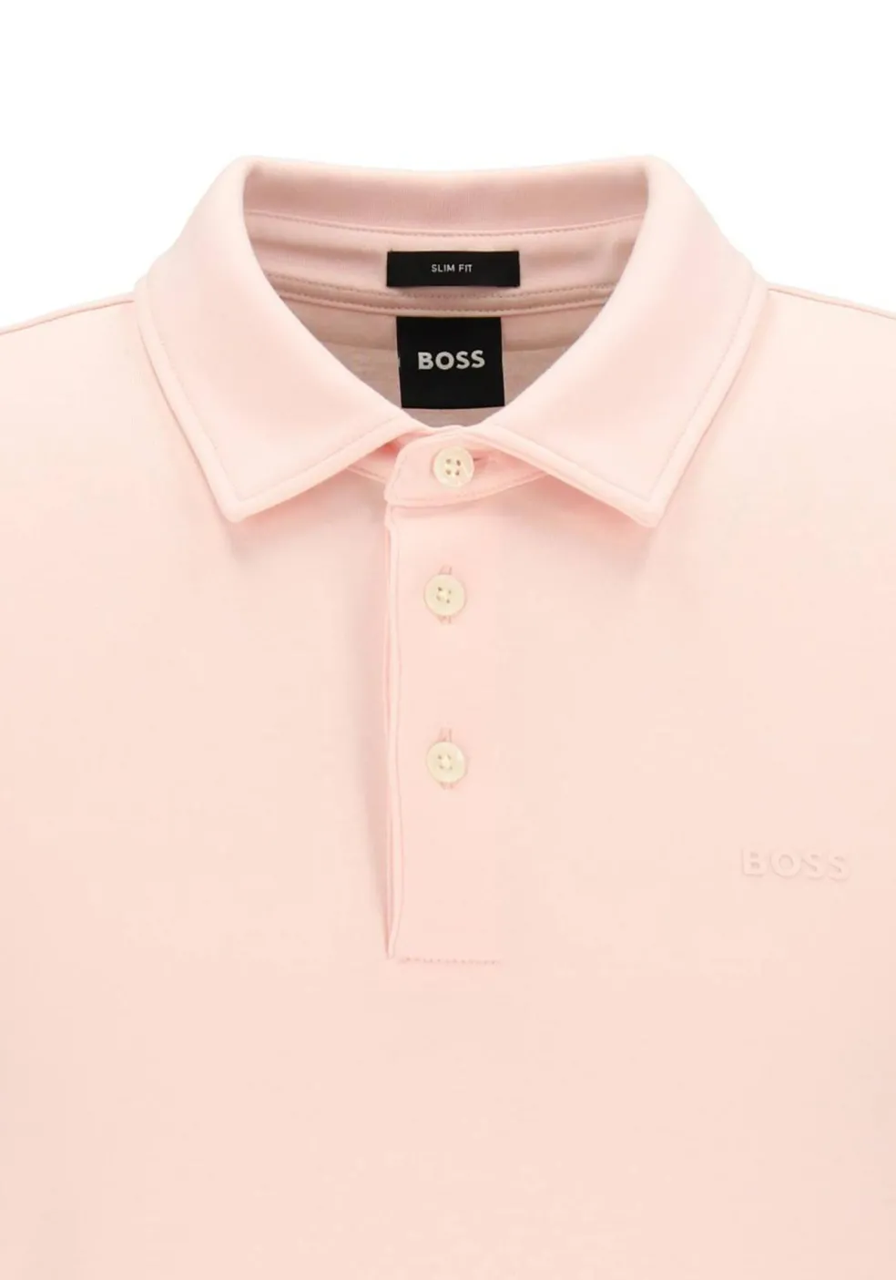 BOSS Palosh slim fit heren polo, pique, lichtroze