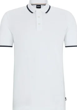 BOSS Parlay regular fit polo, pique, natuurlijk beige