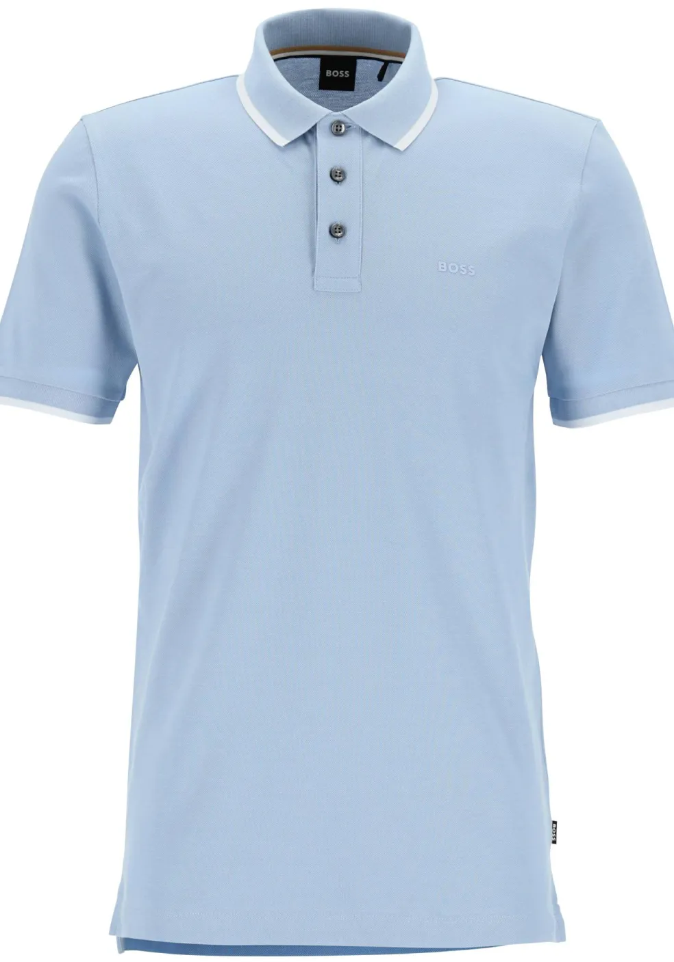 BOSS Parlay regular fit polo, pique, lichtblauw