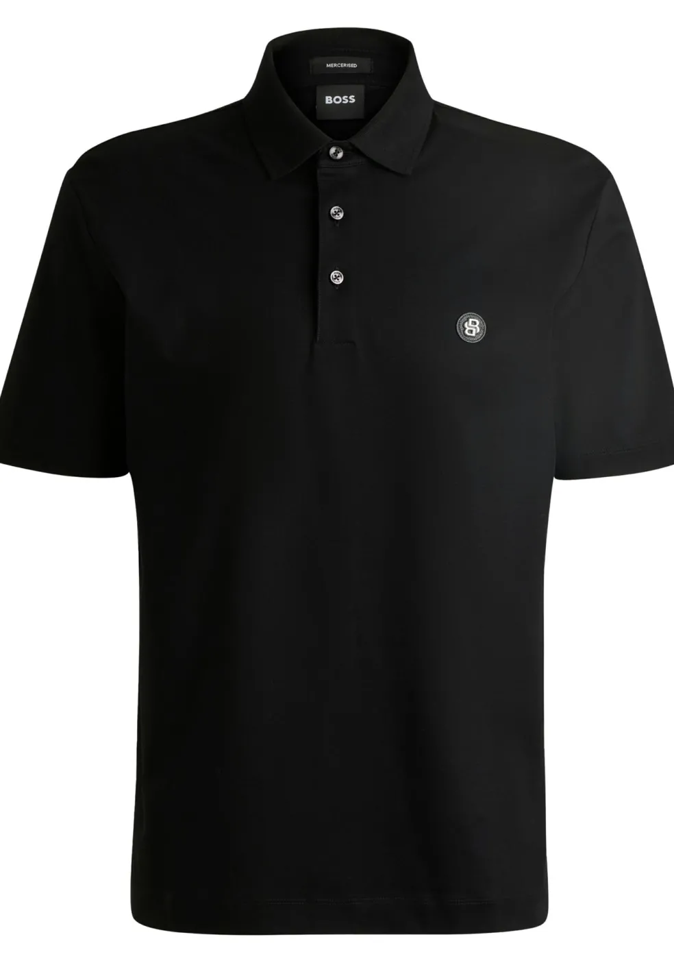 BOSS Parris regular fit heren polo, pique, zwart