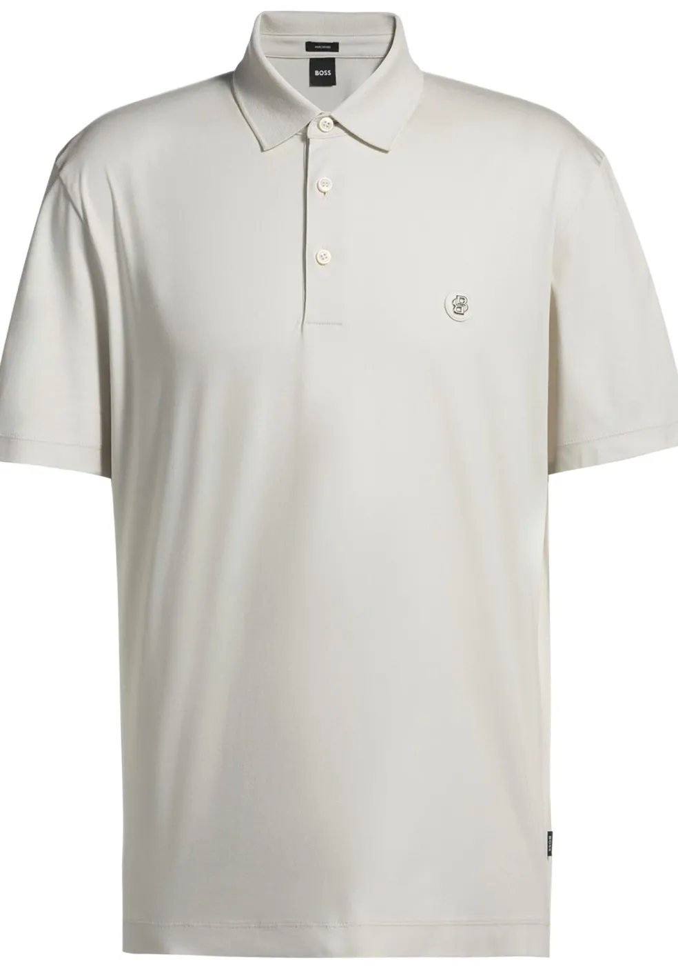 BOSS Parris regular fit heren polo, pique, wit