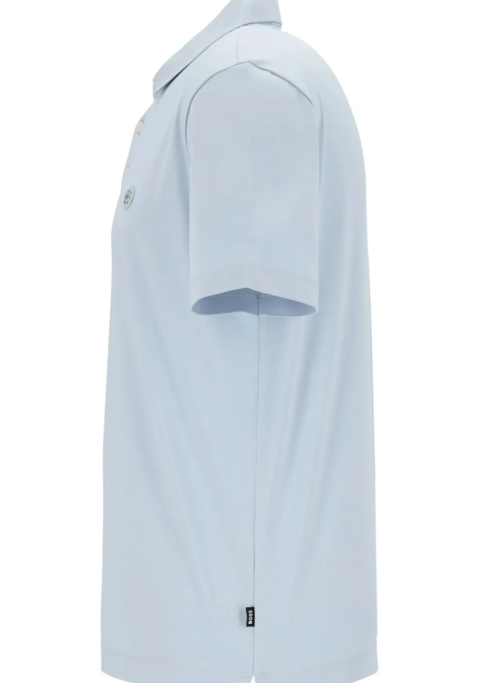 BOSS Parris regular fit heren polo, pique, lichtblauw