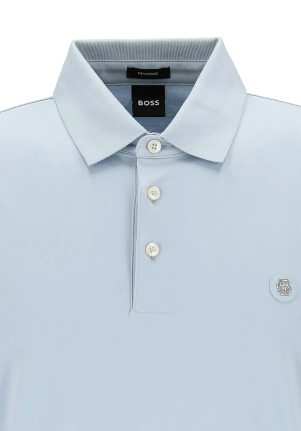 BOSS Parris regular fit heren polo, pique, lichtblauw