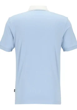 BOSS Phillipson slim fit heren polo, pique, lichtblauw