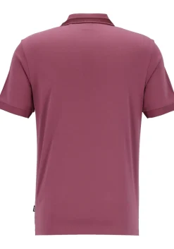 BOSS Phillipson slim fit heren polo, pique, paars