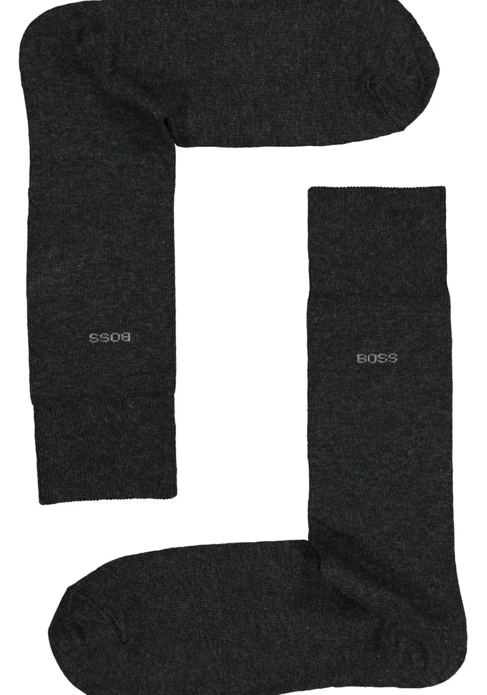 BOSS regular socks (3-pack), herensokken katoen, zwart, grijs en blauw