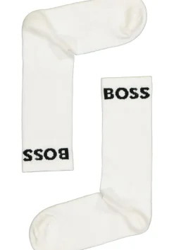 BOSS Sport Logo (2-pack), heren sportsokken katoen, wit