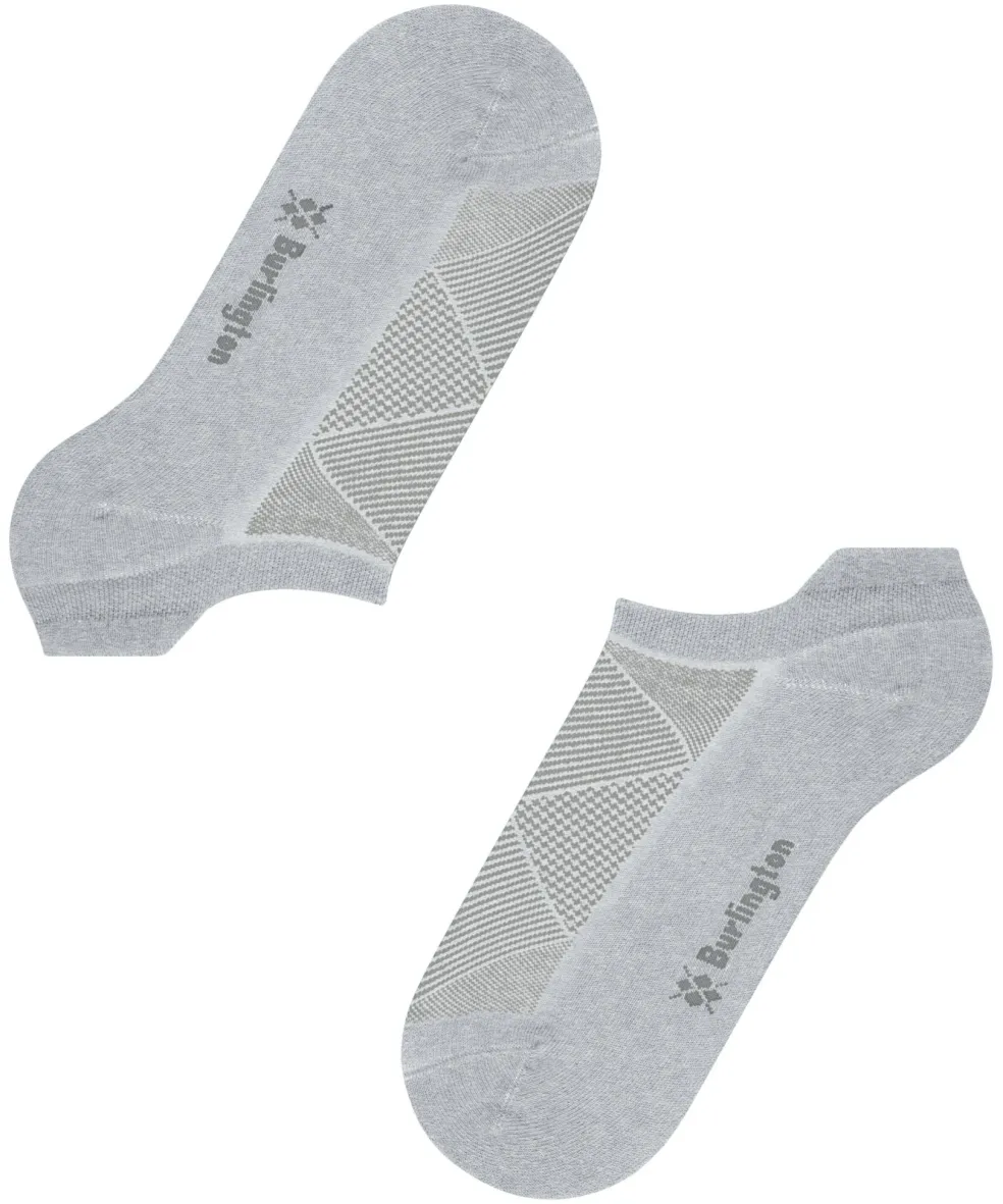 Burlington Athleisure dames sneakersokken, grijs (light grey mel.)
