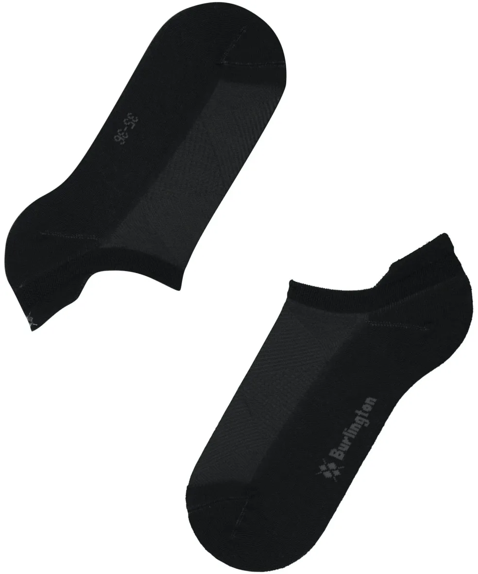 Burlington Athleisure dames sneakersokken, zwart (black)