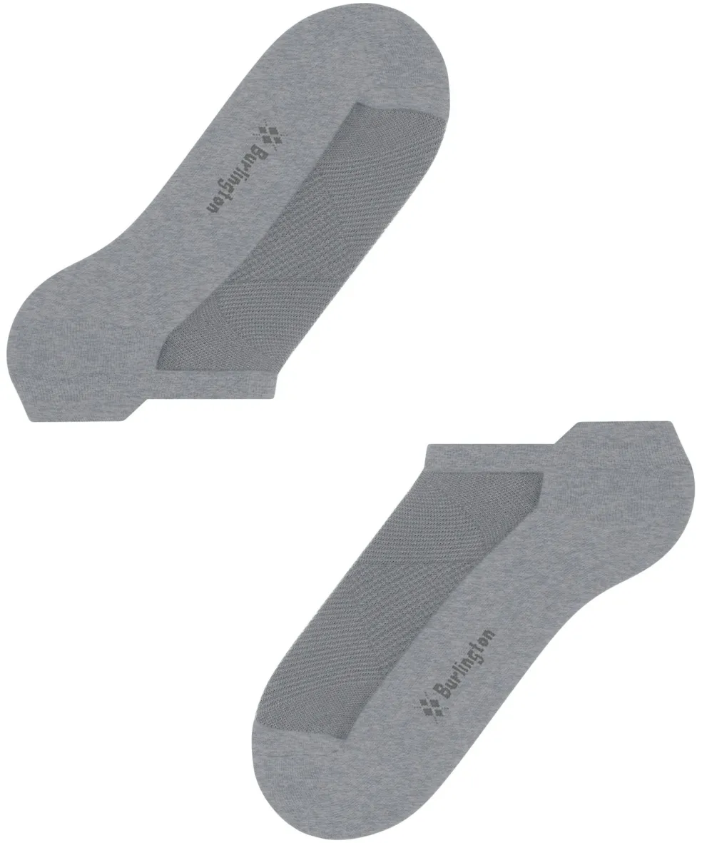 Burlington Athleisure heren sneakersokken, grijs (light grey mel.)
