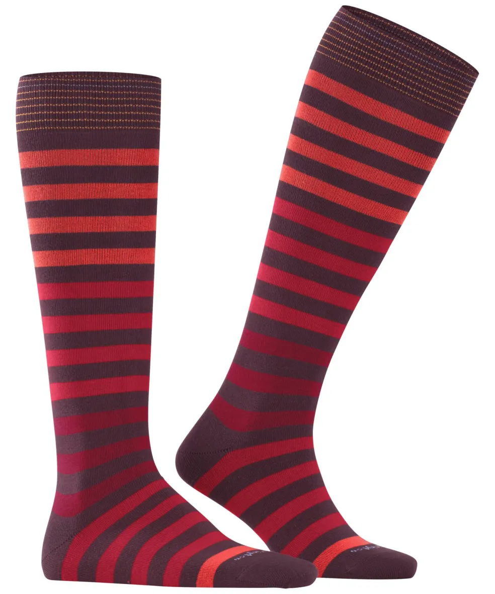 Burlington Blackpool heren kniekousen, roze (coralred)