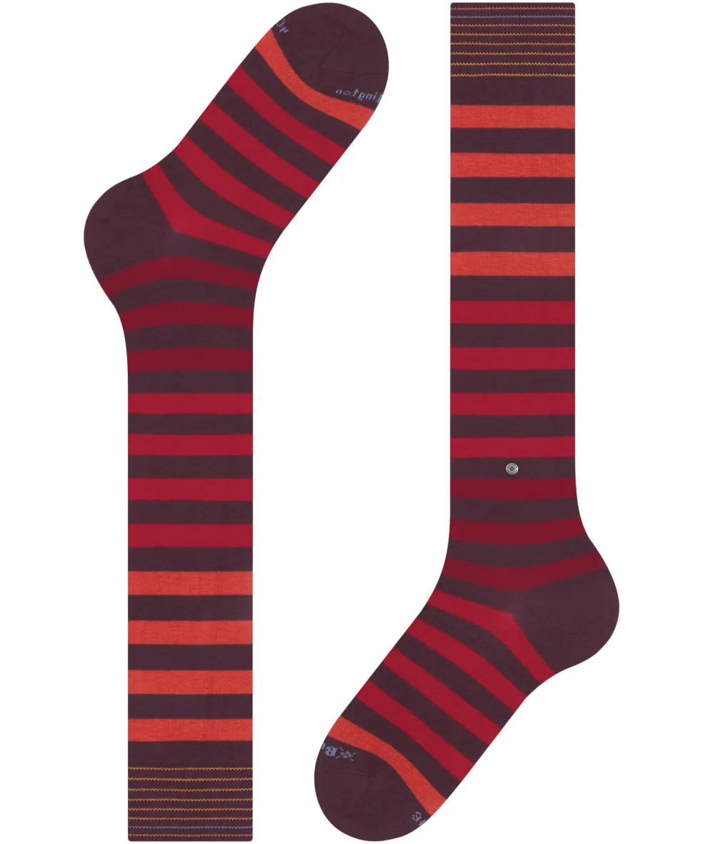 Burlington Blackpool heren kniekousen, roze (coralred)