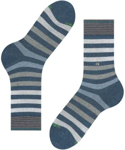 Burlington Blackpool herensokken, blauw (dark blue mel.)