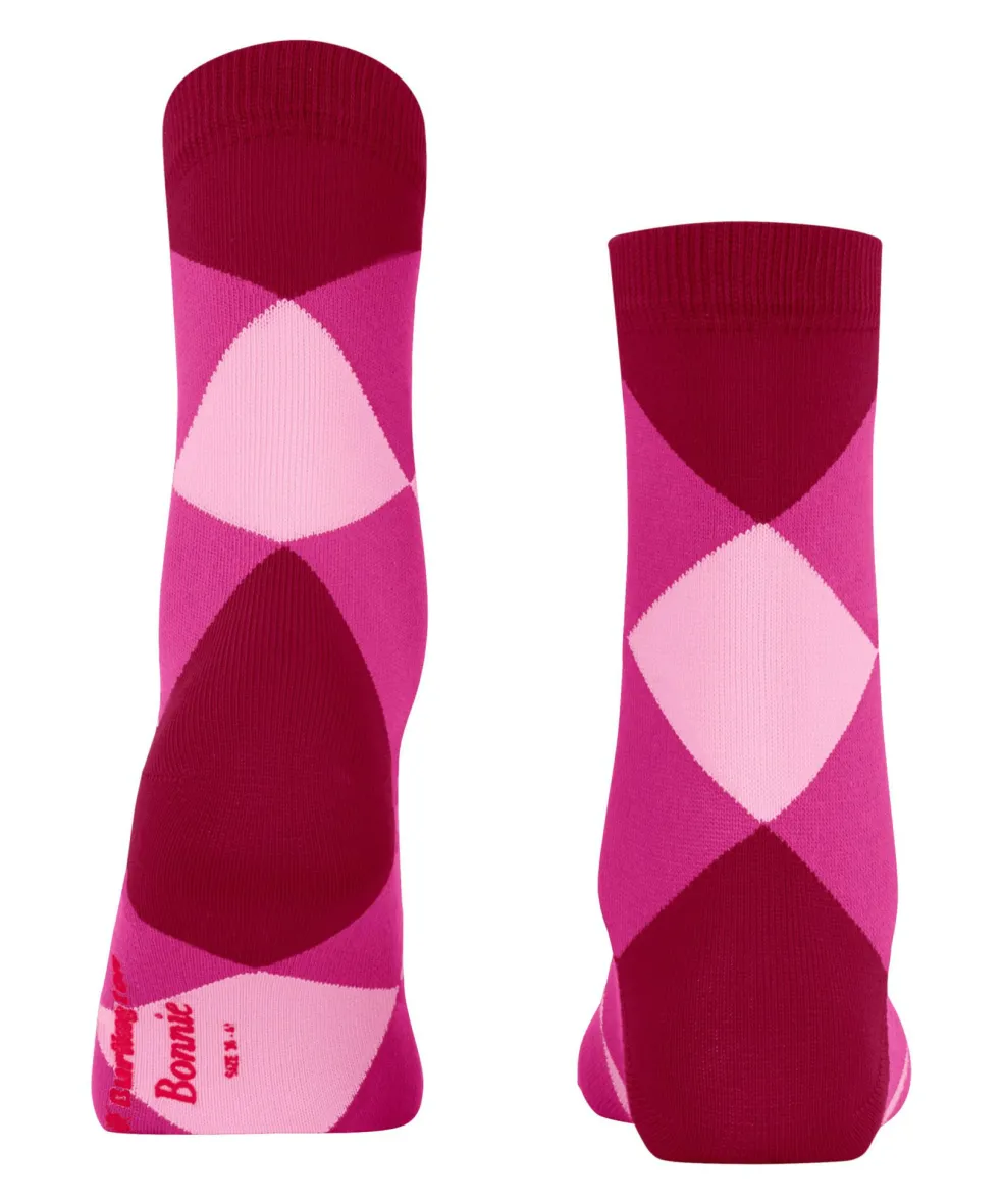 Burlington Bonnie damessokken kort, roze (cranberry)