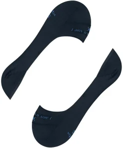 Burlington Carrington heren invisible sokken, blauw (marine)