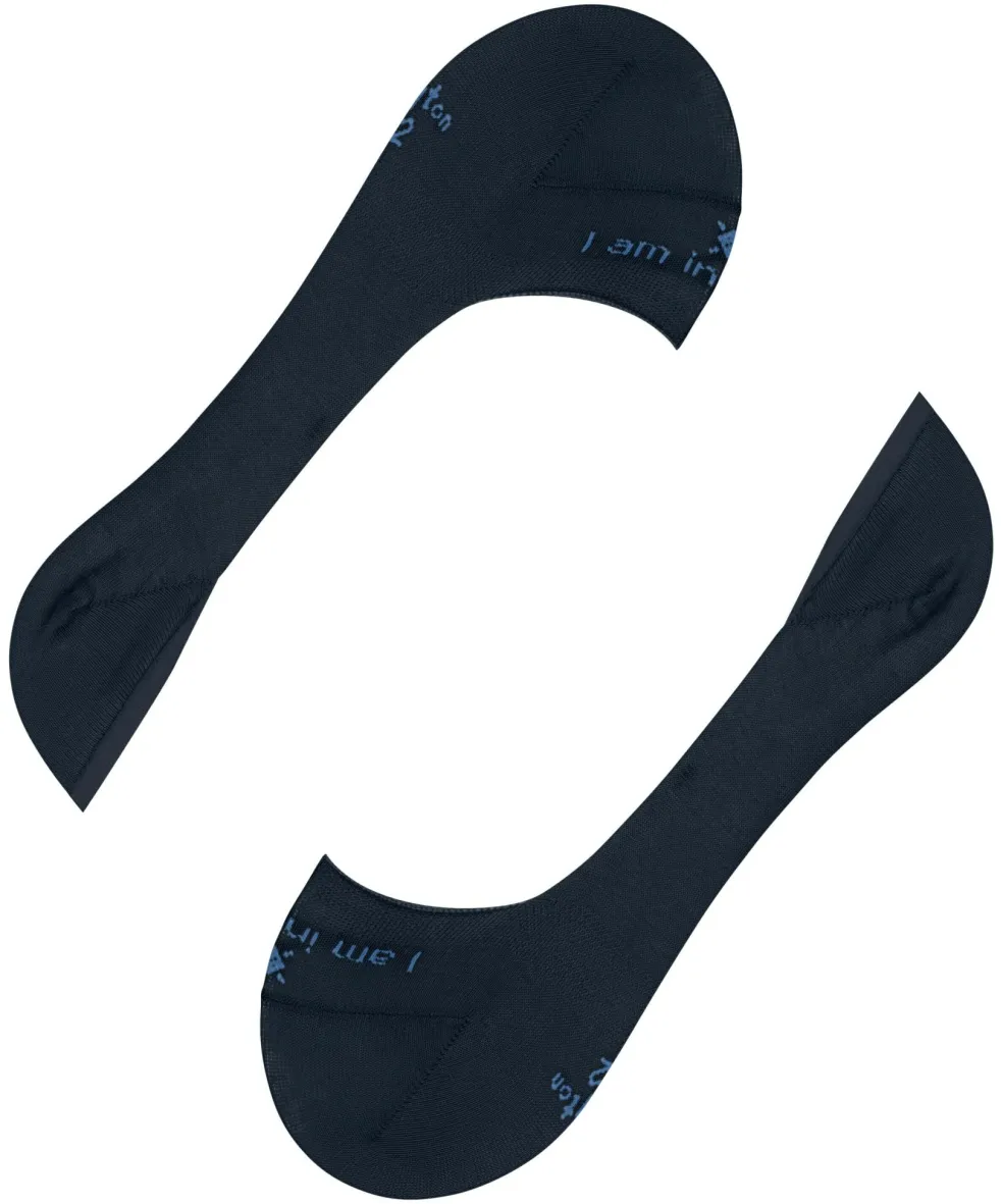 Burlington Carrington heren invisible sokken, blauw (marine)