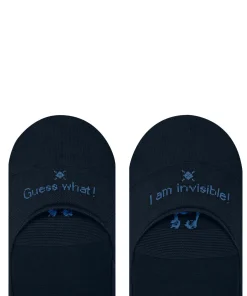 Burlington Carrington heren invisible sokken, blauw (marine)
