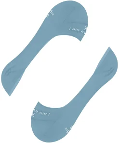Burlington Carrington heren invisible sokken, blauw (sky blue)