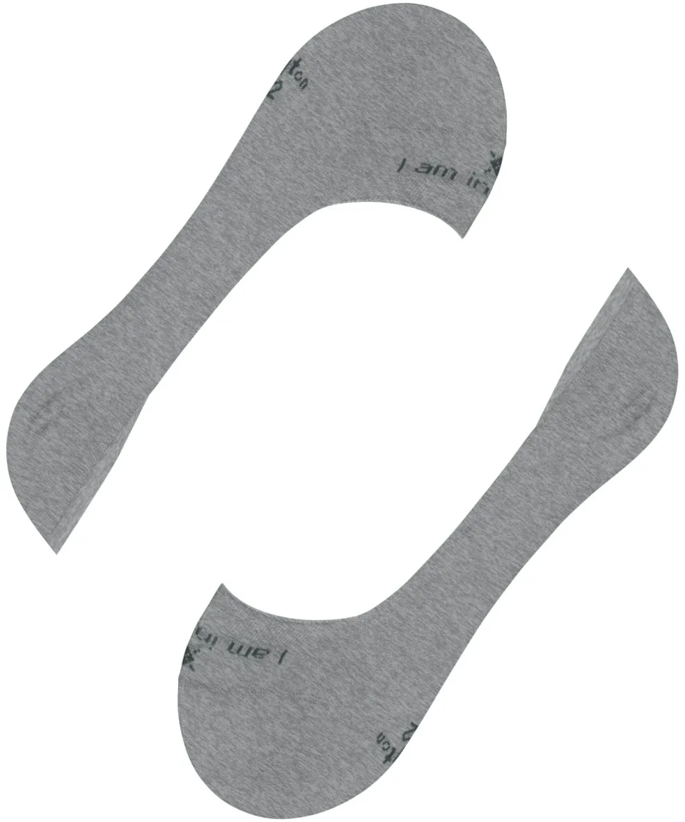Burlington Carrington heren invisible sokken, grijs (light grey)