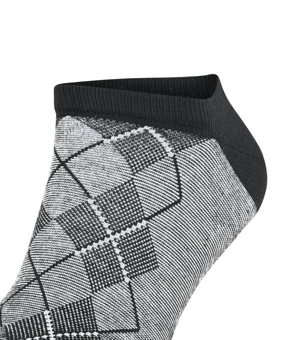 Burlington Carrington heren sneakersokken, zwart (black)
