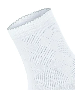 Burlington Chelsea damessokken kort, wit (white)
