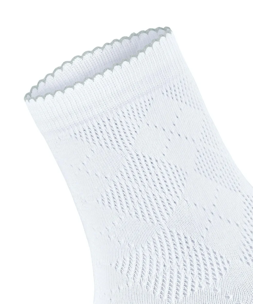 Burlington Chelsea damessokken kort, wit (white)