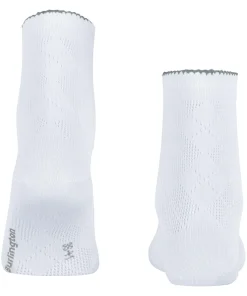 Burlington Chelsea damessokken kort, wit (white)