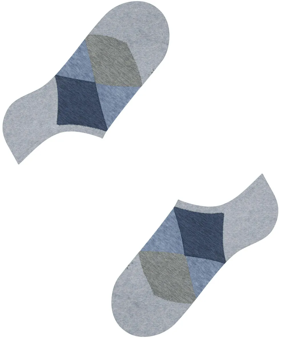 Burlington Clyde heren sneakersokken, blauw (arctic mel.)