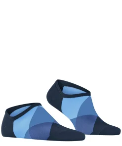 Burlington Clyde heren sneakersokken, blauw (marine)