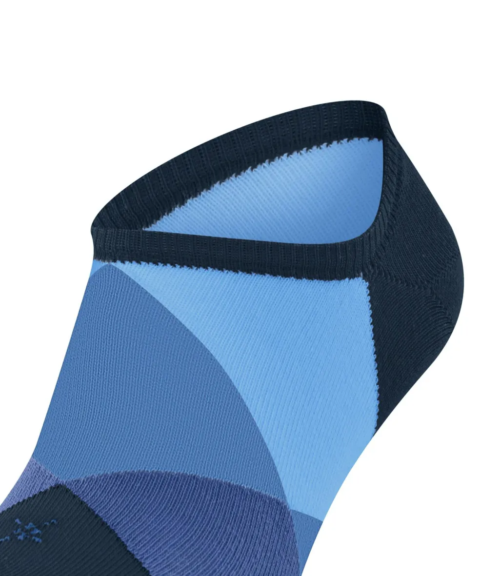 Burlington Clyde heren sneakersokken, blauw (marine)