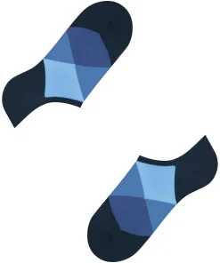 Burlington Clyde heren sneakersokken, blauw (marine)