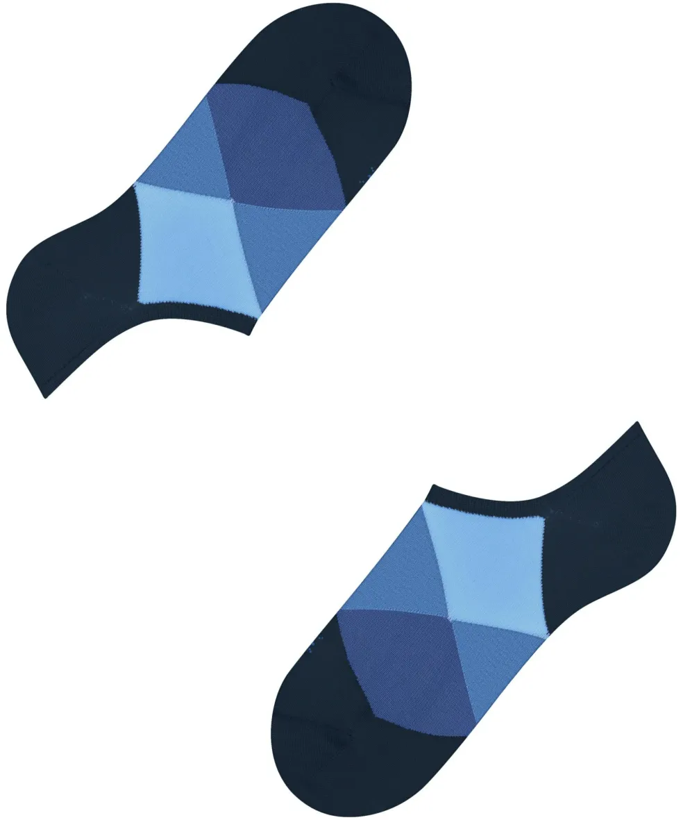 Burlington Clyde heren sneakersokken, blauw (marine)