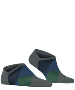 Burlington Clyde heren sneakersokken, grijs (carbon mel.)