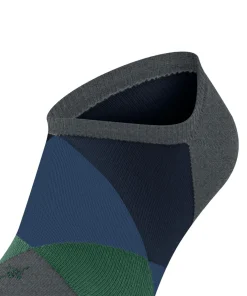 Burlington Clyde heren sneakersokken, grijs (carbon mel.)