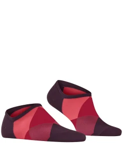 Burlington Clyde heren sneakersokken, rood (claret)