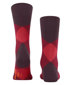 Burlington Clyde herensokken, rood (claret)