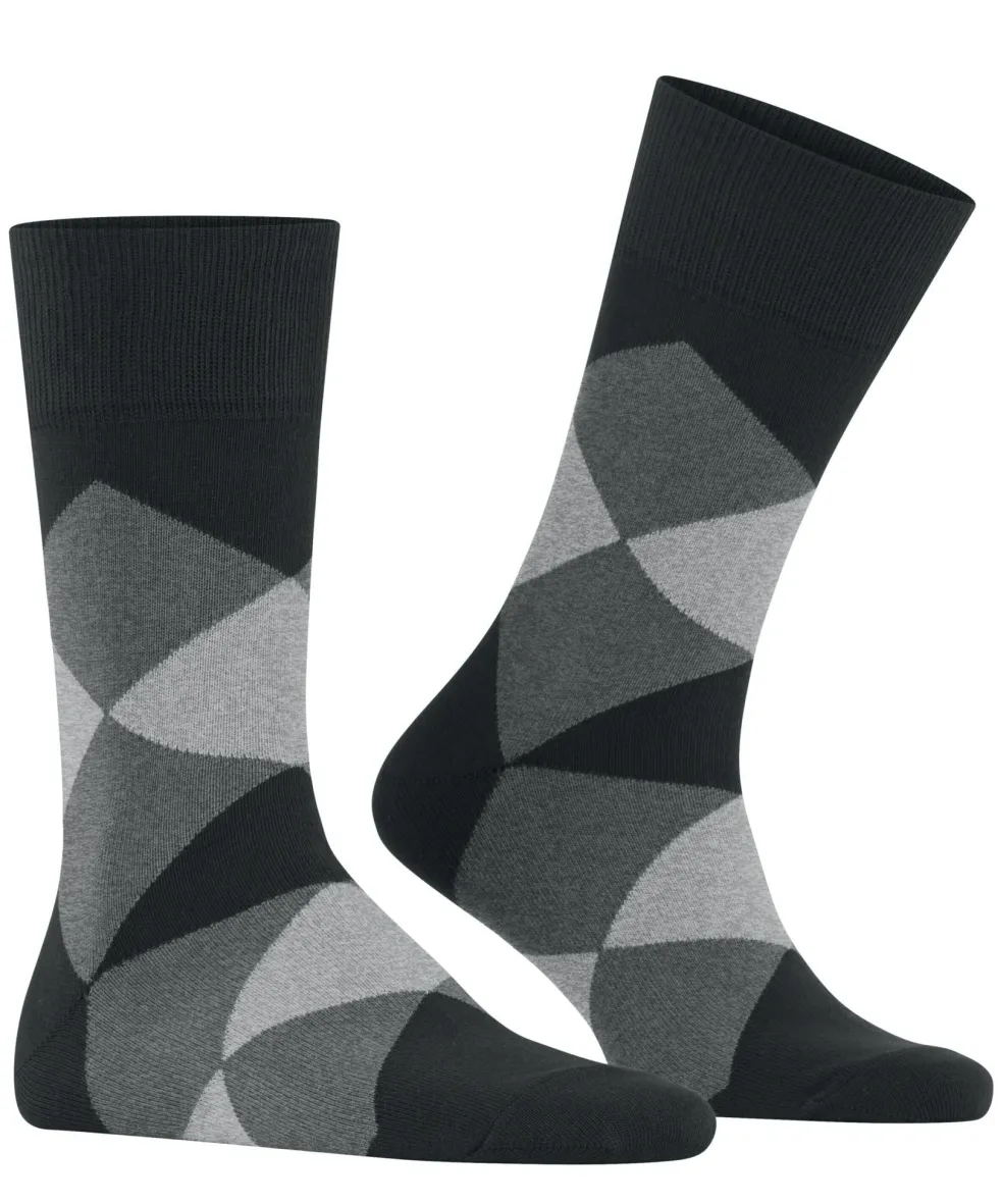 Burlington Clyde herensokken, zwart (black)