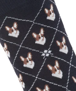 Burlington Corgi damessokken, zwart (black)
